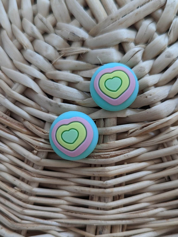 2pc Switch Thumb Grips - Hearts - Cap Joy Con Grip For all Nintendo Switch