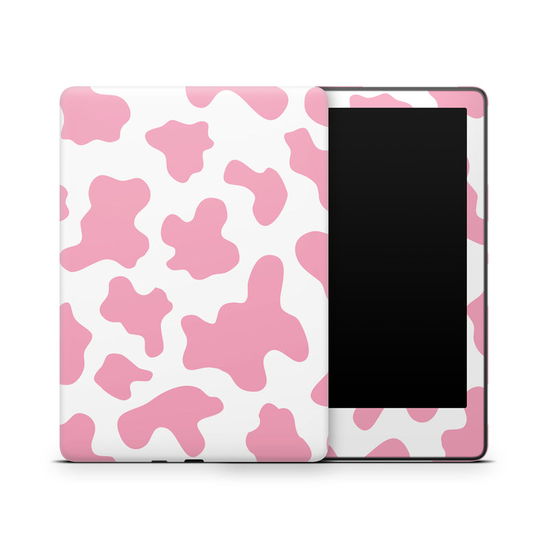 Kindle Amazon Skin Decals - Pink Cow - Wrap Vinyl Sticker
