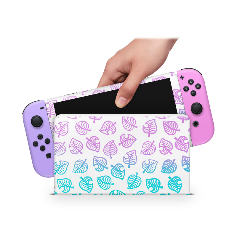 Nintendo Switch Oled Skin Decals - Degrade Herbal - Wrap Vinyl Sticker