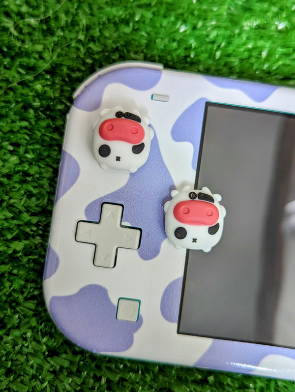 2pc Switch Thumb Grips - Cow - Cap Joy Con Grip For all Nintendo Switch