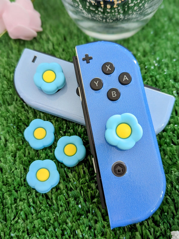 2pc Switch Thumb Grips - Bloom - Cap Joy Con Grip For all Nintendo Switch