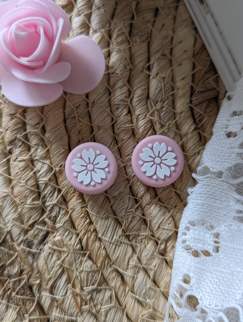 2pc Switch Thumb Grips - Sakura - Cap Joy Con Grip For all Nintendo Switch