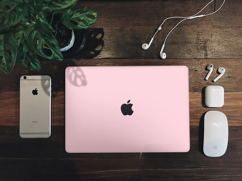 MacBook Skin Solid Pink Wrap | Premium 3M Vinyl Full Wrap Decal