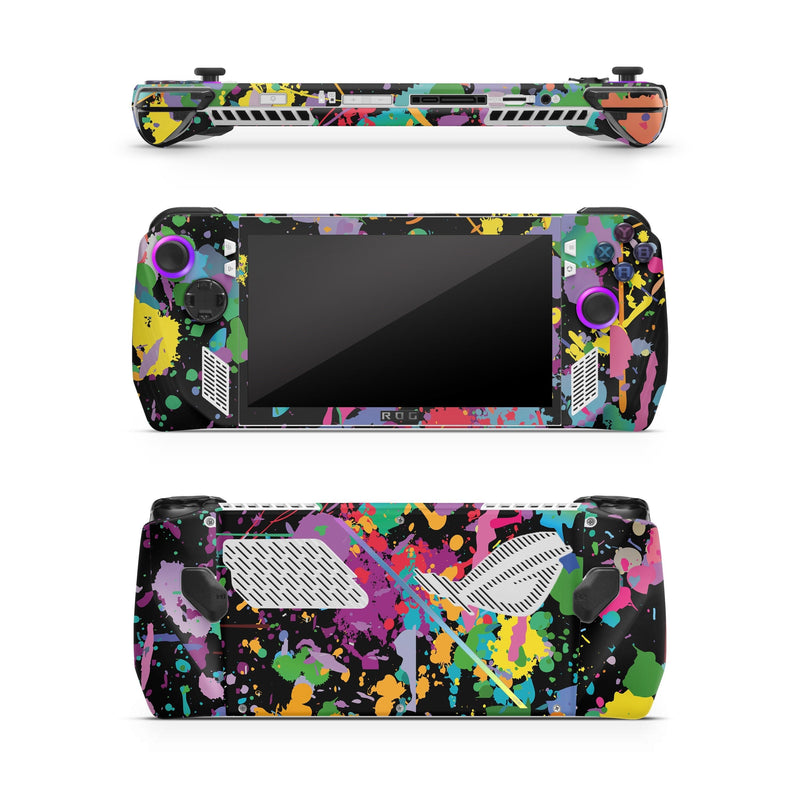 Asus Rog Ally Skins Vinyl Sticker Splash Paint Design Premium Skin