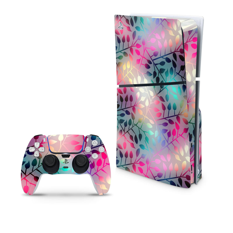 Awakening Of Spring Decal For PS5 Slim Playstation 5 Console And Controller , Full Wrap Vinyl For PS5 Slim