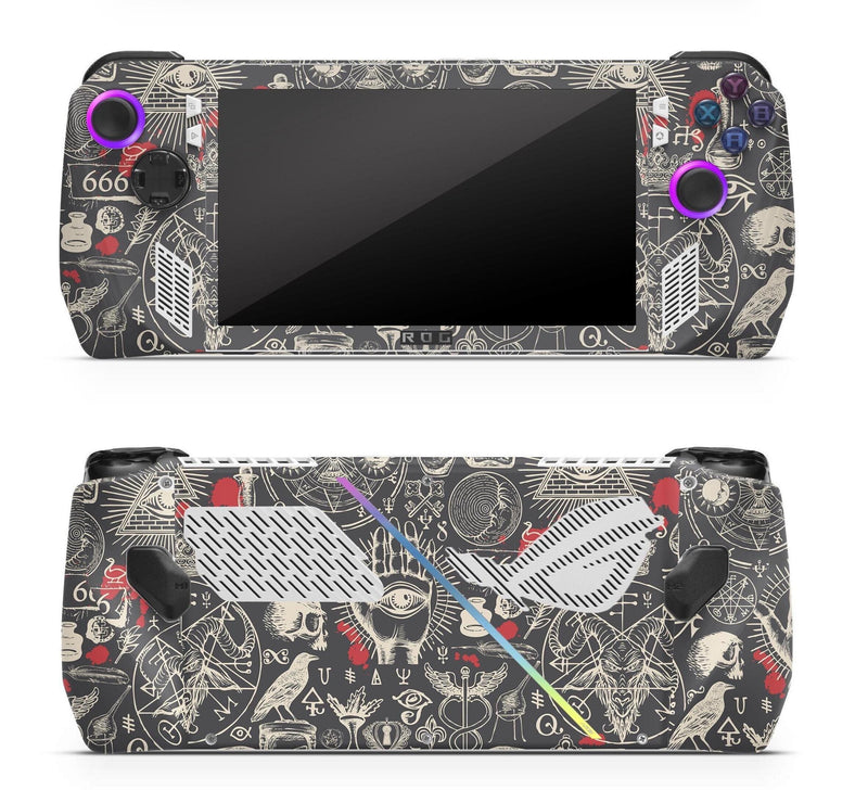 Asus Rog Ally Skins Vinyl Sticker Occult Design Premium Skin