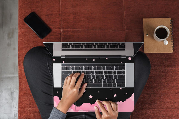 Pink Moon MacBook Skin MacBook Pro Skin MacBook Air Pro 13 15 inch Touch Bar Skin Laptop Decal Vinyl Sticker