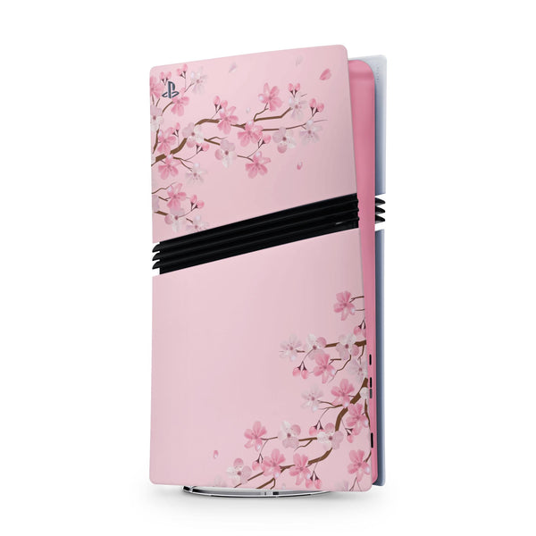 Sakura For PS5 Pro Playstation 5 Console And Controller , Full Wrap Vinyl For PS5 Pro