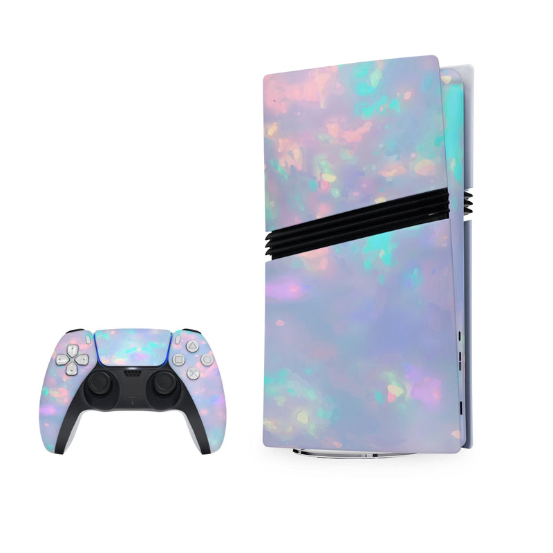 Gemstone For PS5 Pro Playstation 5 Console And Controller , Full Wrap Vinyl For PS5 Pro