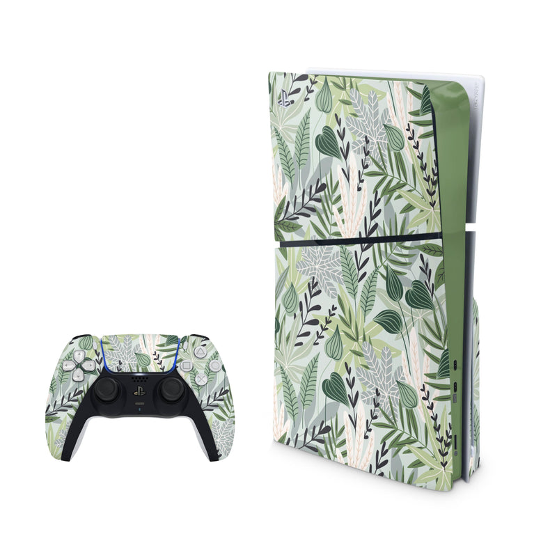 Botany Decal For PS5 Slim Playstation 5 Console And Controller , Full Wrap Vinyl For PS5 Slim