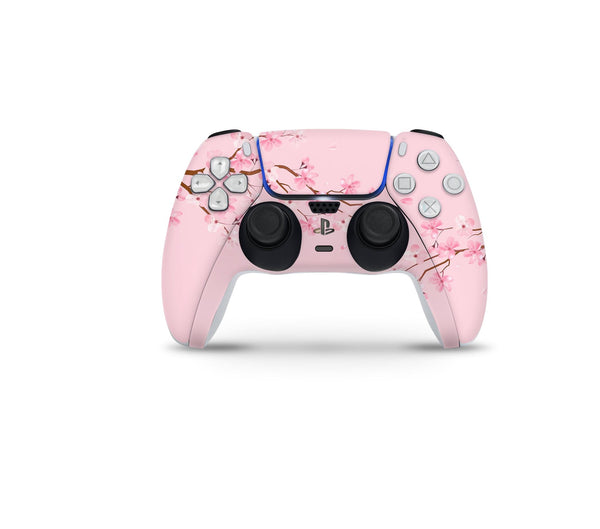 Sakura Decal For PS5 Slim Playstation 5 Console And Controller , Full Wrap Vinyl For PS5 Slim