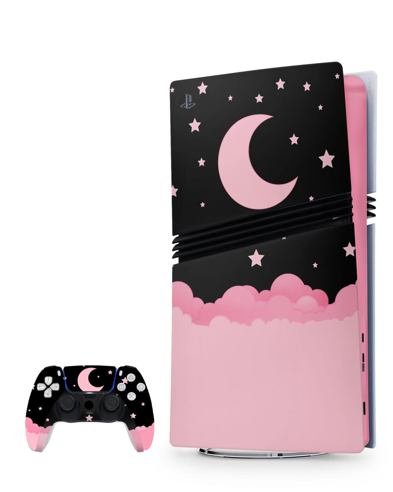 Luna For PS5 Pro Playstation 5 Console And Controller , Full Wrap Vinyl For PS5 Pro