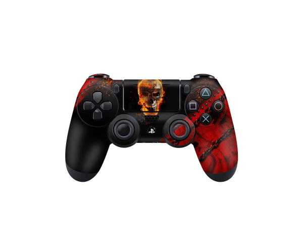 PS4 Skin Decals - Skull Inferno - Full Wrap Vinyl Sticker