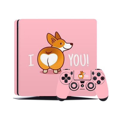 PS4 Skin Decals - Puppy Lover - Full Wrap Vinyl Sticker - ZoomHitskins