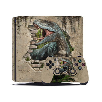 PS4 Skin Decals - Dinosaur - Full Wrap Vinyl Sticker - ZoomHitskins