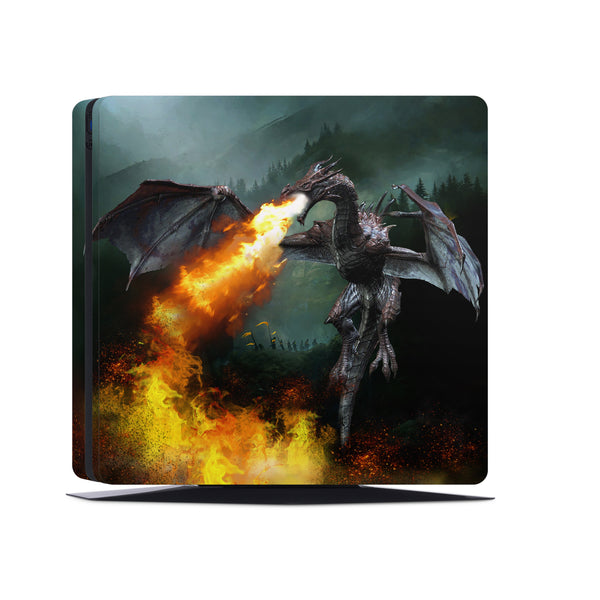 PS4 Skin Decals - Dragon - Full Wrap Vinyl Sticker - ZoomHitskins