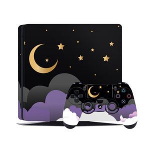 PS4 Skin Decals - Moonshot Black - Full Wrap Sticker - ZoomHitskins