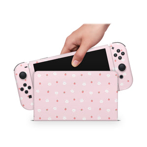 Nintendo Switch Oled Skin Decals - Bunny - Full Wrap vinyl Sticker - ZoomHitskin
