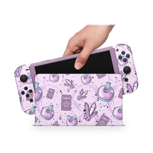 Nintendo Switch Oled Skin Decals - Crystal Ball - Full Wrap vinyl Sticker - ZoomHitskin