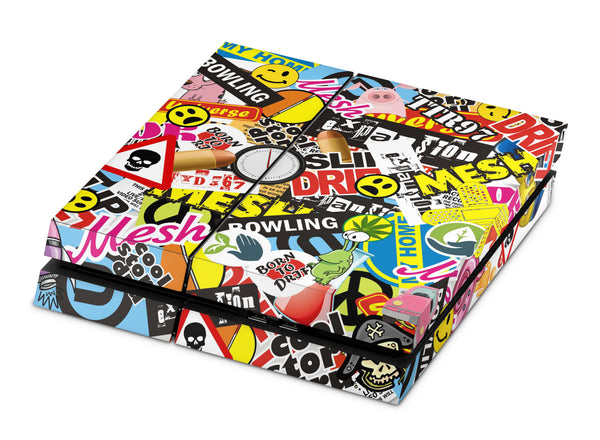 PS4 Skin Decals - Graffiti - Full Wrap Vinyl Sticker