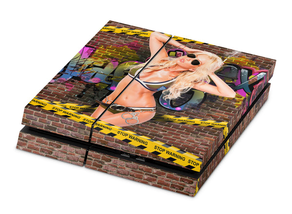 PS4 Skin Decals - Smoking Hot - Full Wrap vinyl Sticker