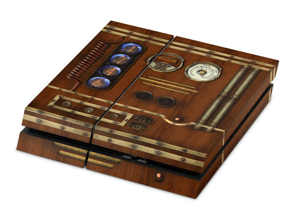 PS4 Skin Decals - Antique Clock - Full Wrap Vinyl Sticker