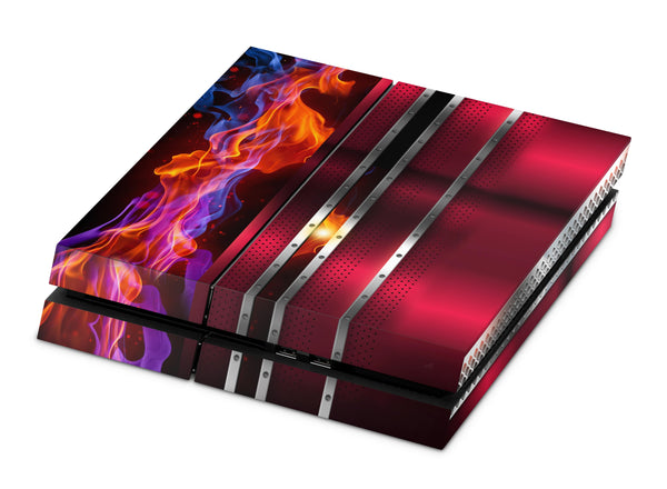 PS4 Skin Decals - Fire - Full Wrap Vinyl Sticker - ZoomHitskins