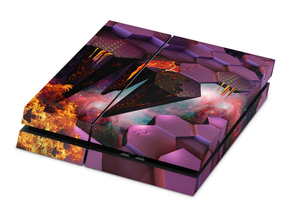 PS4 Skin Decals - Volcano - Full Wrap Vinyl Sticker
