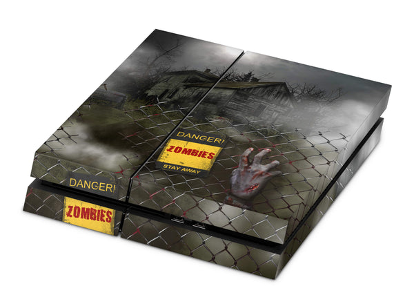 PS4 Skin Decals - Haunted House - Full Wrap Vinyl Sticker - ZoomHitskins