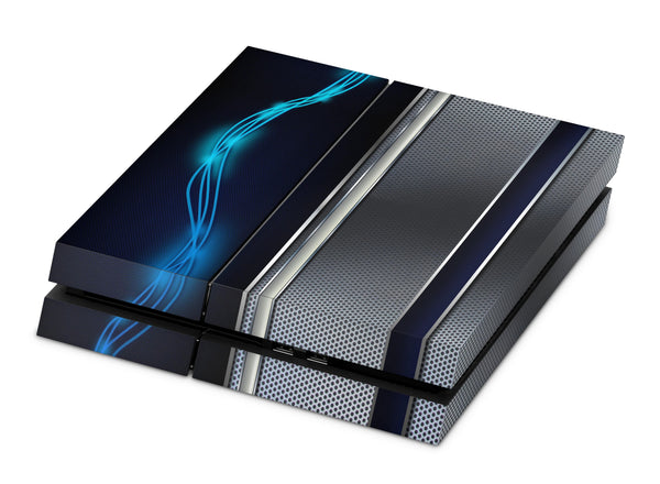 PS4 Skin Decals - Blue Neon - Full Wrap Vinyl Sticker - ZoomHitskins