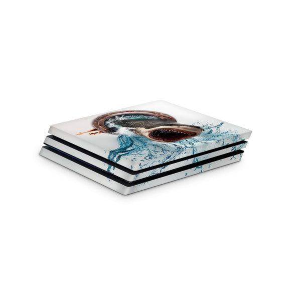 PS4 Skin Decals - Shark Attack - Full Wrap Vinyl Sticker - ZoomHitskins