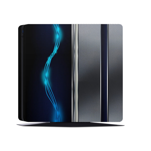 PS4 Skin Decals - Blue Neon - Full Wrap Vinyl Sticker - ZoomHitskins