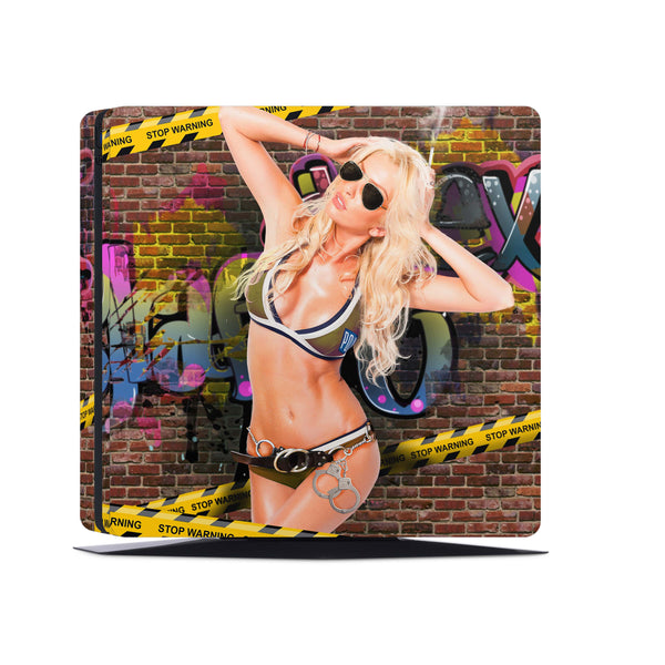 PS4 Skin Decals - Smoking Hot - Full Wrap vinyl Sticker