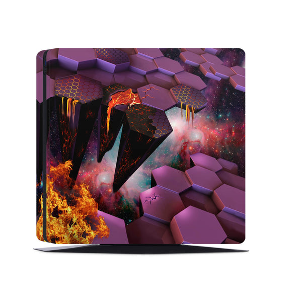 PS4 Skin Decals - Volcano - Full Wrap Vinyl Sticker