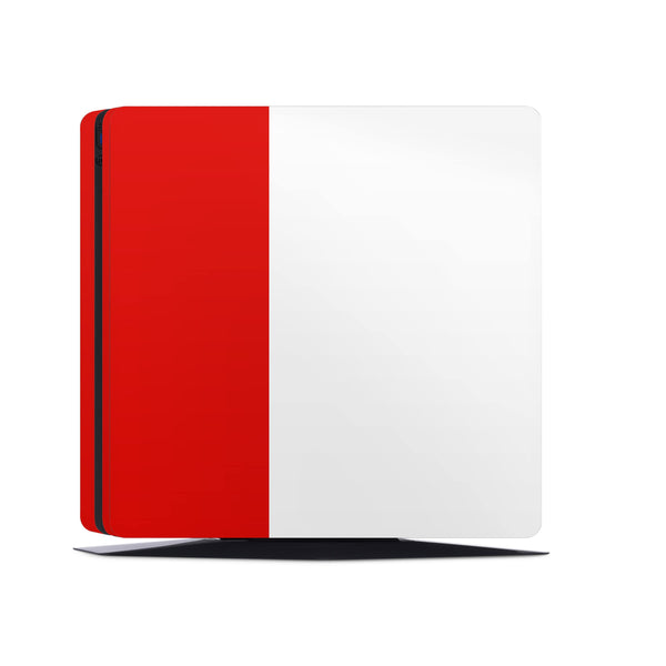 PS4 Skin Decals - Red White  - Full Wrap Vinyl Sticker