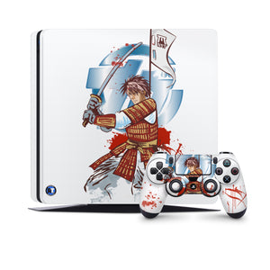 PS4 Skin Decals - Anime Samurai - Full Wrap Vinyl Sticker - ZoomHitskins