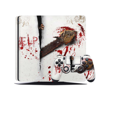 PS4 Skin Decals - Chainsaw - Full Wrap Vinyl Sticker - ZoomHitskins