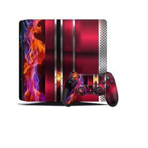 PS4 Skin Decals - Fire - Full Wrap Vinyl Sticker - ZoomHitskins