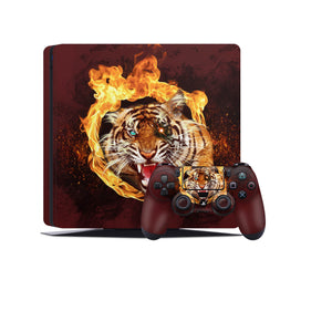 PS4 Skin Decals - Tigers - Full Wrap Vinyl Sticker - ZoomHitskins