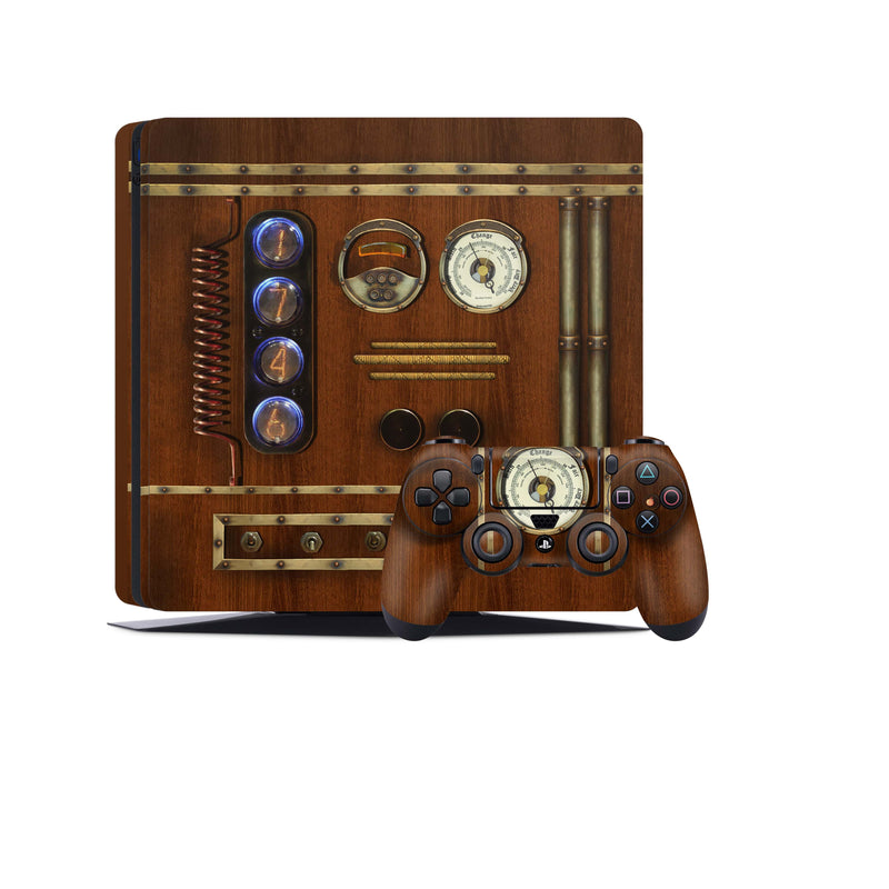PS4 Skin Decals - Antique Clock - Full Wrap Vinyl Sticker