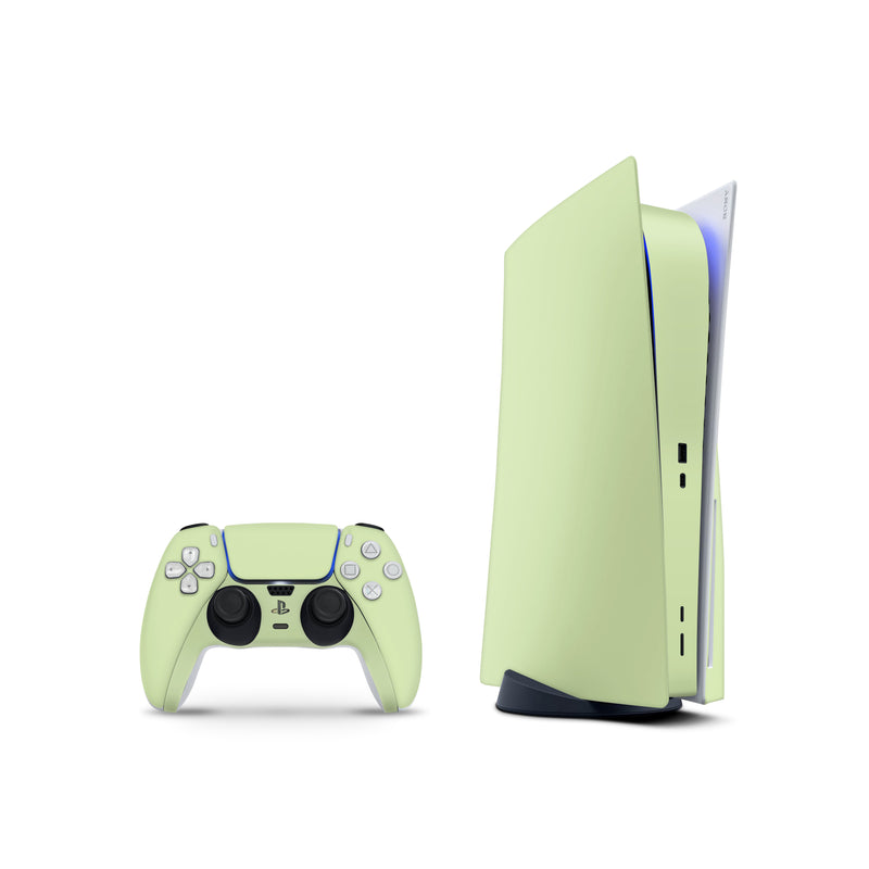 PS5 Skin - Pale Green  - Full Wrap Vinyl Sticker - ZoomHitskins