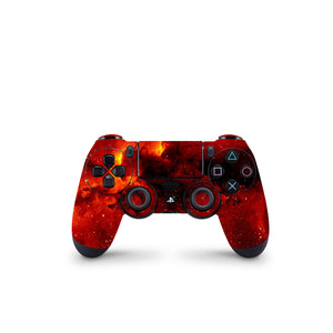 PS4 Controller Skin Decals - Red Galaxial - Full Wrap Vinyl - ZoomHitskins