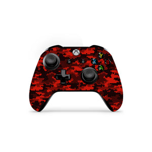 Xbox One Controller Skin Decals - Red Camo - Wrap Vinyl Sticker - ZoomHitskins