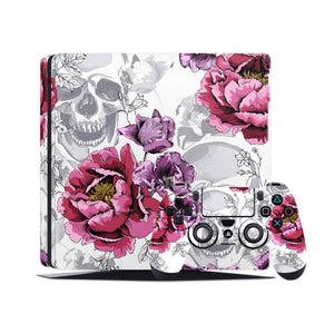 PS4 Skin Decals - Cranium Rose - Full Wrap Sticker - ZoomHitskin