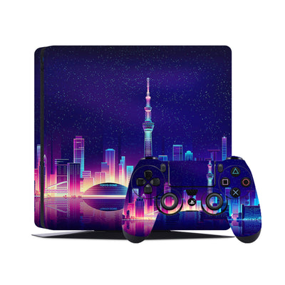 PS4 Skin Decals - Tokyo - Full Wrap Vinyl Sticker - ZoomHitskins