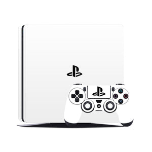 PS4 Skin Decals - White - Full Wrap Vinyl Sticker - ZoomHitskins