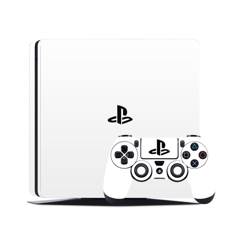 PS4 Skin Decals - White - Full Wrap Vinyl Sticker - ZoomHitskins