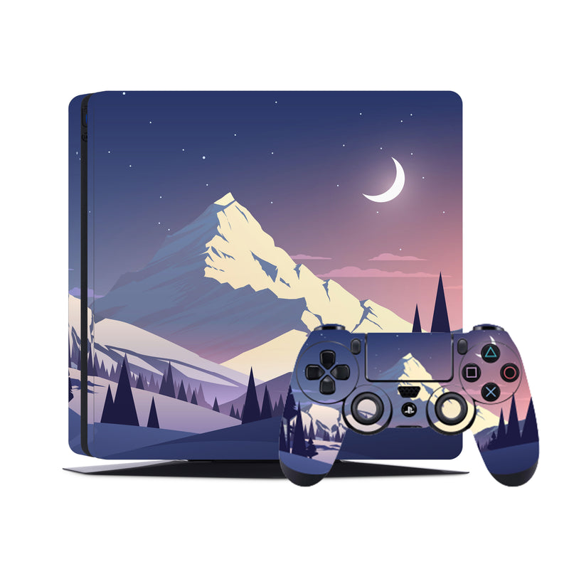 PS4 Skin Decals - Winter Paysage - Full Wrap Vinyl Sticker - ZoomHitskins