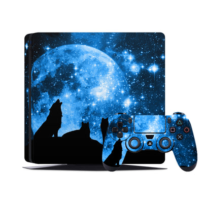 PS4 Skin Decals - Wolfs - Full Wrap Vinyl Sticker - ZoomHitskins