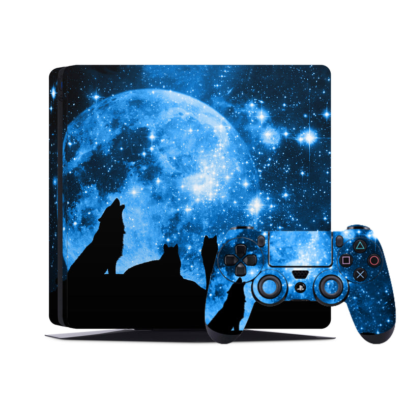 PS4 Skin Decals - Wolfs - Full Wrap Vinyl Sticker - ZoomHitskins